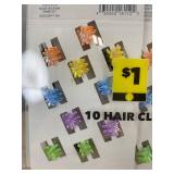 80 Hair Clips Assorted Colors - Brand New