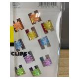 80 Hair Clips Assorted Colors - Brand New