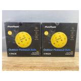 8 PickPeak M-40 Outdoor Pickleball Balls - Brand New *A