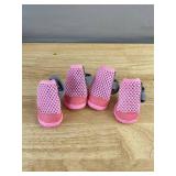 2 Loobani Artificial Dog Grass Pads & Pink Size 4 Dog Shoes - Brand New