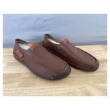 Moccasin-Style Brown Loafers, Men