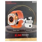 X12 Unique Combination Watch Ultra Earphones & AirPods Pro - $399.99 Retail - Brand New *A