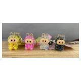 4 Bubble Bunny Keychains - Brand New *A