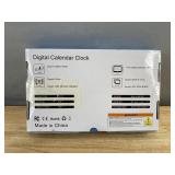 Wednesday Morning 7-Inch Digital Calendar Clock - Brand New
