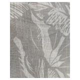 2 Jinchan Linen Curtains 50 in W x 84 in L Gray Floral - Brand New *A