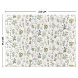 Artoid Mode Wild Floral Antique Herbs Area Rug 5 x 7 ft - Brand New *A