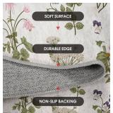 Artoid Mode Wild Floral Antique Herbs Area Rug 5 x 7 ft - Brand New *A