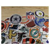 50 NFL Football Team Stickers - Brand New