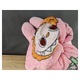 Large Bunny Theme Plush With Zippered Blanket Inside - Brand New *A