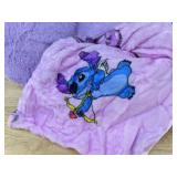 17" Stitch Stuffy With Blanket Purple - Brand New *A