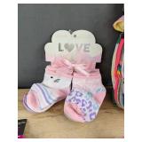12 Pairs Girls No-Show Socks & Hair Accessories, 12 Pairs Infant Anklet Socks, Women's Gripper Socks - Brand New