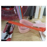 Kitchen Accessories: Egg Keeper & Biscuit Cutters, Grill Brush, Etc. - Brand New