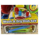 Melissa & Doug Wash & Dry Dish Set - Brand New