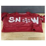 Let It Snow Red Sweatshirt - Women's Size XL - Brand New
