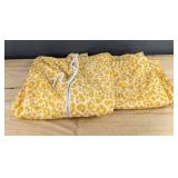 Yellow Jogging Set Zip-Up Hoodie & Elastic Waist Bell-Bottom Pants Women's Size Large - Brand New *A