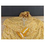 Yellow Jogging Set Zip-Up Hoodie & Elastic Waist Bell-Bottom Pants Women's Size Large - Brand New *A
