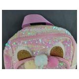 Cat & Jack Doggy Sequin Backpack 11 In - Brand New *A