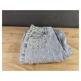 Women's Denim Jeans With Beading - Size Small - Brand New