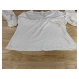 3 Calvin Women's Long Sleeve Tops, Size Large, Gray/White/Black - Brand New