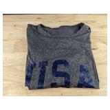 Women's USA Long Sleeve Top Size Large Grey - Brand New
