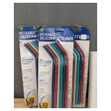 4 Threshold Cheese Knives & 5 Sets of Chopsticks & 18 Silicone Straws - Brand New *A