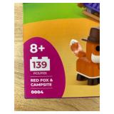 LEGO Gray Baseplate 11024 & BLDR Adopt Me Red Fox Build Set - Brand New *A