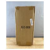 FEIDASH 3930 Slim Corner Trash Can With Toilet Brush Holder & Plastic Lid - Brand New