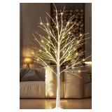 Light-Up Decorative Birch Tree 6 ft (180 cm) - Brand New