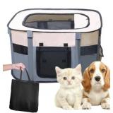 KM Pop-Up Dog & Cat Pen Portable Kennel Cage Large 26 in x 26 in x 18 in - Brand New