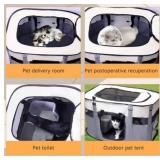KM Pop-Up Dog & Cat Pen Portable Kennel Cage Large 26 in x 26 in x 18 in - Brand New