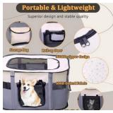 KM Pop-Up Dog & Cat Pen Portable Kennel Cage Large 26 in x 26 in x 18 in - Brand New