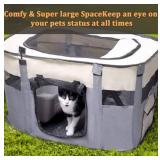 KM Pop-Up Dog & Cat Pen Portable Kennel Cage Large 26 in x 26 in x 18 in - Brand New