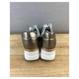 Women's Sneakers Size 8, Light Blue & Silver - Brand New