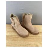 Fur-Lined Zip-Up Boots Women