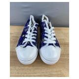 Star Print Lace-Up Fleece-Lined Sneakers - Women