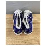 Star Print Lace-Up Fleece-Lined Sneakers - Women
