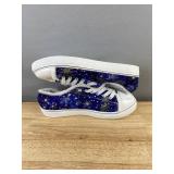 Star Print Lace-Up Fleece-Lined Sneakers - Women
