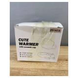PUSEE Mug Warmer w/ Ceramic Mug, Black - Brand New