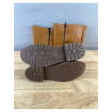 Brown Dress Boots - Side Zip & Buckle Women's Size 8 - Brand New