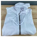 90 Degree By Flexfit Women's Zip Up White Hoodie - Size Medium - $68 Retail - Brand New *A