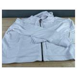 90 Degree By Flexfit Women's Zip Up White Hoodie - Size Medium - $68 Retail - Brand New *A