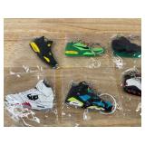 20 Brand New Nike, Air Jordan, Air Max, Kobe Sneaker Shoe Keychains