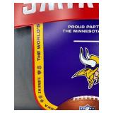 Minnesota Vikings NFL Smirnoff Vodka Tin Tacker 23' Sign - Brand New *X