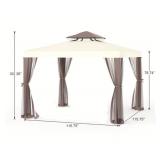 Outdoor Patio Modern Gazebo Tent with Mosquito Net Sidewalls $499 Retail - Brand New