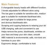 Blackhead Acne Face Cleanser Suction Vacuum Pressure, White - Brand New