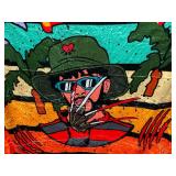 Bad Bunny Nightmare on Elm Street Freddy Krueger Blanket Throw, 41' x 52' - Brand New