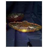 Lot of 3 amberina glasses