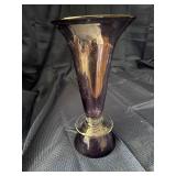 Vintage amethyst hand blown vase