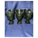 Avocado green Park Lane goblets