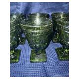 Avocado green Park Lane goblets